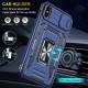 Ударостійкий чохол Camshield Army Ring для Apple iPhone X / XS (5.8") Синій / Navy