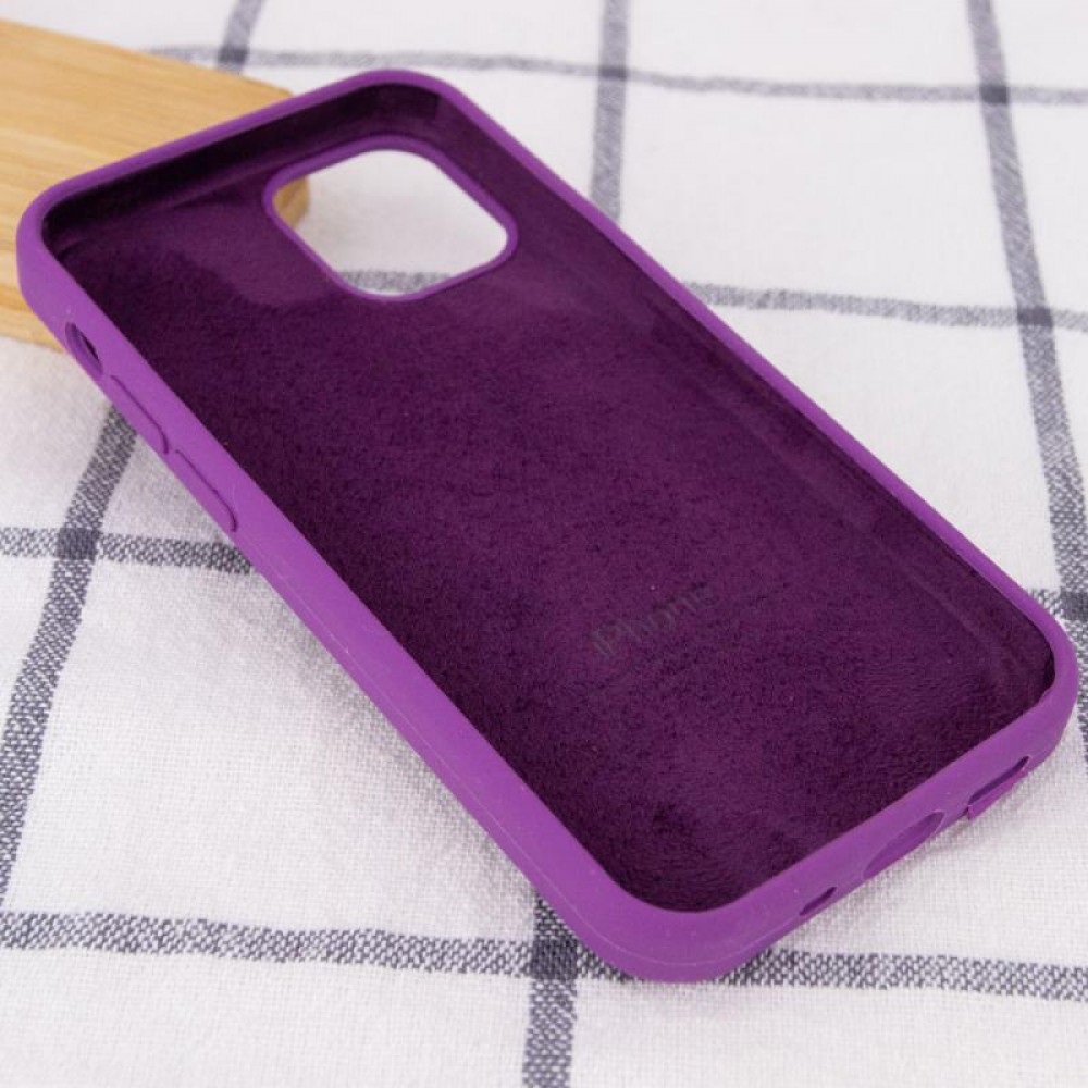 Чохол Silicone Case Full Protective (AA) для Apple iPhone 12 Pro Max (6.7") Фіолетовий / Grape