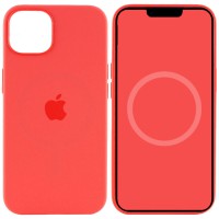 Чохол Silicone case (AAA) with Magsafe and Animation для Apple iPhone 15 (6.1") Червоний / Guava