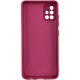 Чохол TPU GETMAN Liquid Silk Full Camera для Samsung Galaxy A51 Бордовий / Marsala