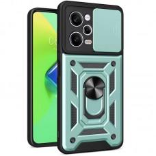 Ударостійкий чохол Camshield Serge Ring для Xiaomi Poco X5 Pro 5G / Note 12 Pro 5G Зелений