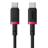 Дата кабель Baseus Dura Series Fast Charging Type-C to Type-C 100W (1m) (P10377803U01) Red / Black