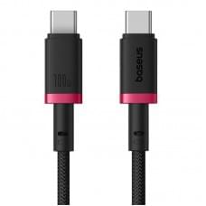 Дата кабель Baseus Dura Series Fast Charging Type-C to Type-C 100W (1m) (P10377803U01) Red / Black