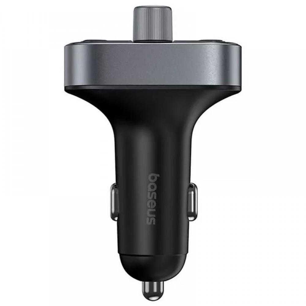АЗП FM модулятор Baseus S-09 Pro Series 18W (2USB-A/1C) (C10762200113) Cluster Black
