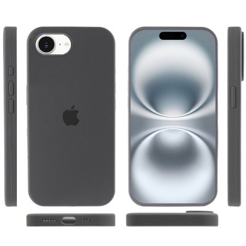 Чохол Silicone Case Full Protective (AA) для Apple iPhone 16e (6.1") Сірий / Dark Gray