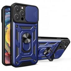 Чохол Ummi Camshield Serge Ring для Apple iPhone 12 Pro / 12 (6.1") Синій