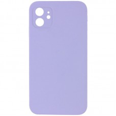 Чохол Silicone Case Square Full Camera Protective (AA) NOLOGO для Apple iPhone 11 (6.1") Бузковий / Dasheen