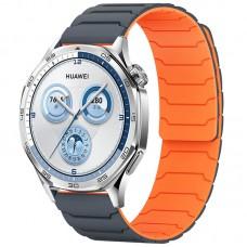 Ремінець Dual-color Magnetic для Smart Watch 22mm Grey / Orange