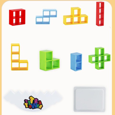 Настільна інтерактивна гра Ummi ME-008 Tetris tower game Colorful