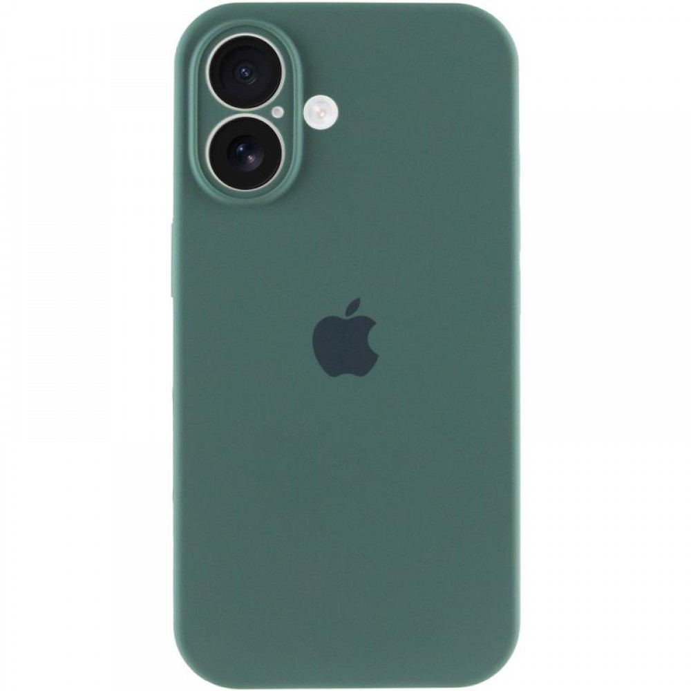 Чохол Silicone Case Full Camera Protective (AA) для Apple iPhone 16 (6.1") Зелений / Pine green