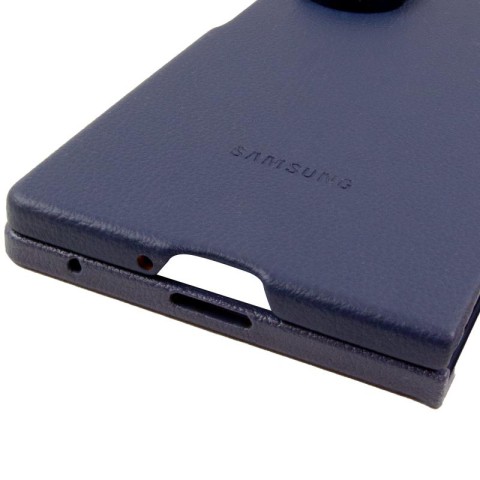 Шкіряний чохол Leather Case (AAA) для Samsung Galaxy Z Fold6 Navy
