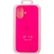 Чохол Silicone Case Full Protective (AA) для Apple iPhone 16 (6.1") Рожевий / Barbie pink
