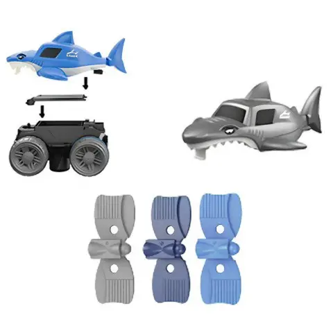 Інтерактивний трек з інерційною машинкою SHT 5510-4 Shark Trak (46pcs/1CAR) Blue