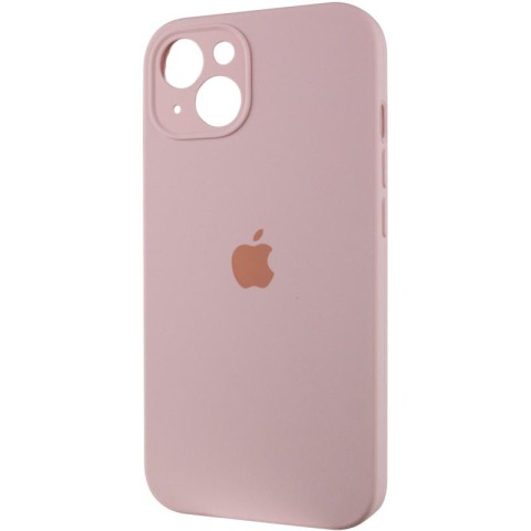 Чохол Silicone Case Full Camera Protective (AA) для Apple iPhone 13 (6.1") Рожевий / Chalk Pink