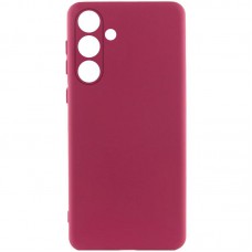 Чохол Silicone Cover Ummi Lakshmi Full Camera (AA) для Samsung Galaxy S25 FE Бордовий / Marsala