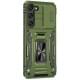 Ударостійкий чохол Camshield Army Ring для Samsung Galaxy S22+ Оливковий / Army Green