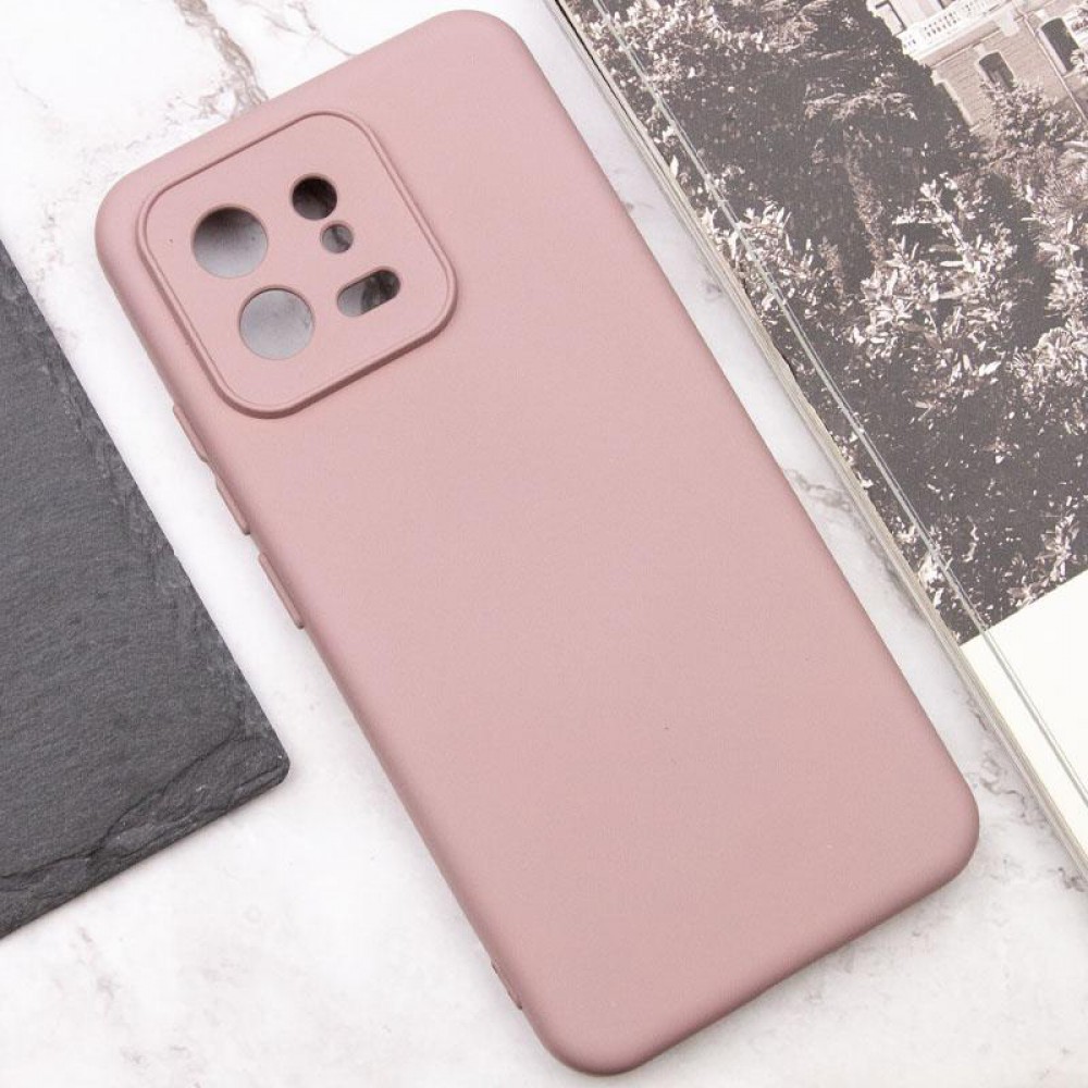Чохол TPU GETMAN Liquid Silk Full Camera для Xiaomi 13 Рожевий / Pink Sand