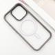 TPU+PC чохол Metal Buttons with MagSafe для Apple iPhone 16 Pro (6.3") Сірий