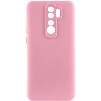 Чохол TPU GETMAN Liquid Silk Full Camera для Xiaomi Redmi Note 8 Pro Рожевий / Pink