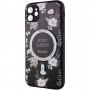 TPU+PC чохол Secret Garden with MagSafe для Apple iPhone 12 (6.1") Black