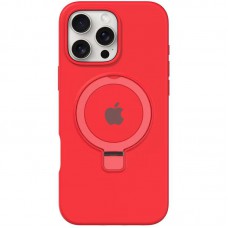 Чохол Silicone Case Full Protective with Ring для Apple iPhone 16 Pro (6.3") Red