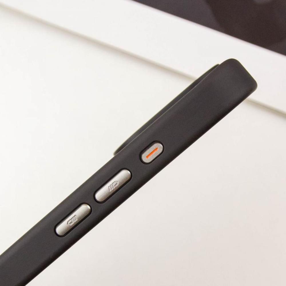 TPU+PC чохол Blueo Skin Friendly Frosted with MagSafe для Apple iPhone 16 Pro Max (6.9") Чорний / Белое кольцо