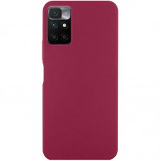 Чохол Silicone Cover Lakshmi (AA) для Xiaomi Redmi 10 Бордовий / Marsala