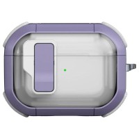 Футляр протиударний Locking Button для навушників Airpods Pro 3 Light Purple