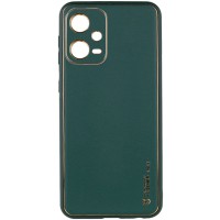 Шкіряний чохол Xshield для Xiaomi Poco X5 5G / Redmi Note 12 5G Зелений / Army green
