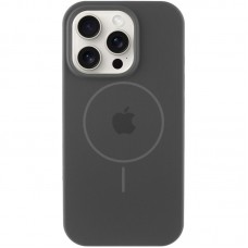 Чохол Silicone Case Full Protective (AA) with MagSafe для Apple iPhone 16 Pro Max (6.9") Сірий / Dark Gray