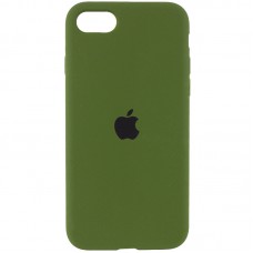 Чохол Silicone Case Full Protective (AA) для Apple iPhone SE (2020) Зелений / Dark Olive