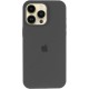 Чохол Silicone Case (AA) Logo with MagSafe для Apple iPhone 15 Pro (6.1") Сірий / Dark Gray
