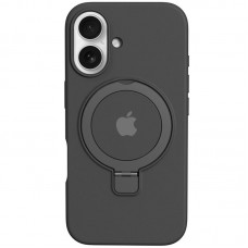 Чохол Silicone Case Full Protective with Ring для Apple iPhone 16 Plus (6.7") Black