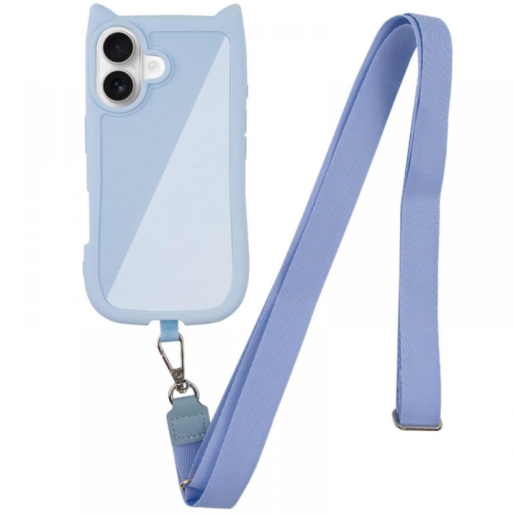 Чехол TPU GETMAN Cat with straps для Apple iPhone 16 (6.1")