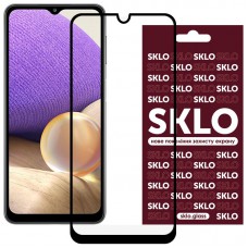 Захисне скло SKLO 3D (full glue) для Xiaomi Redmi 10C / Poco C40 / 12C Чорний