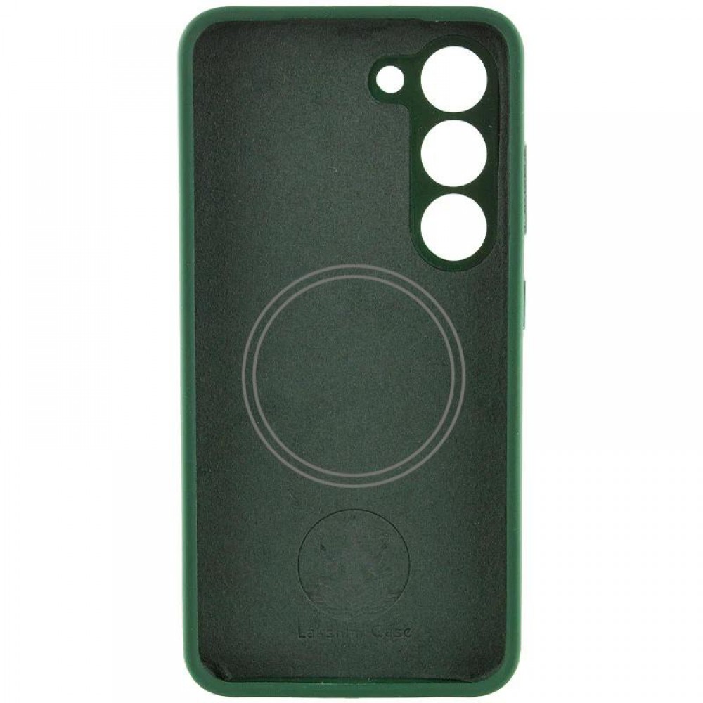 Чохол Silicone Cover Lakshmi Full Camera (AA) with MagFit для Samsung Galaxy S23 Зелений / Dark green