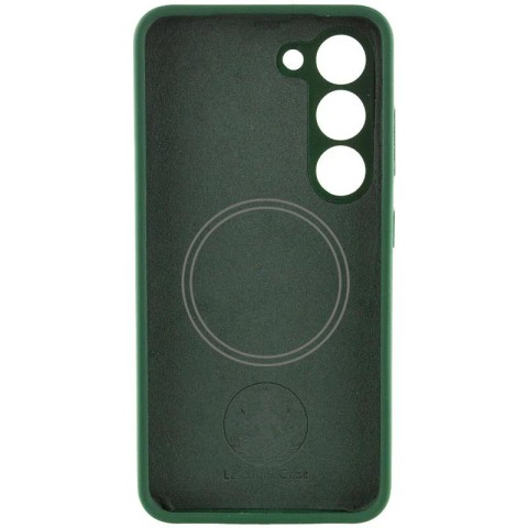 Чохол Silicone Cover Lakshmi Full Camera (AA) with MagFit для Samsung Galaxy S23 Зелений / Dark green