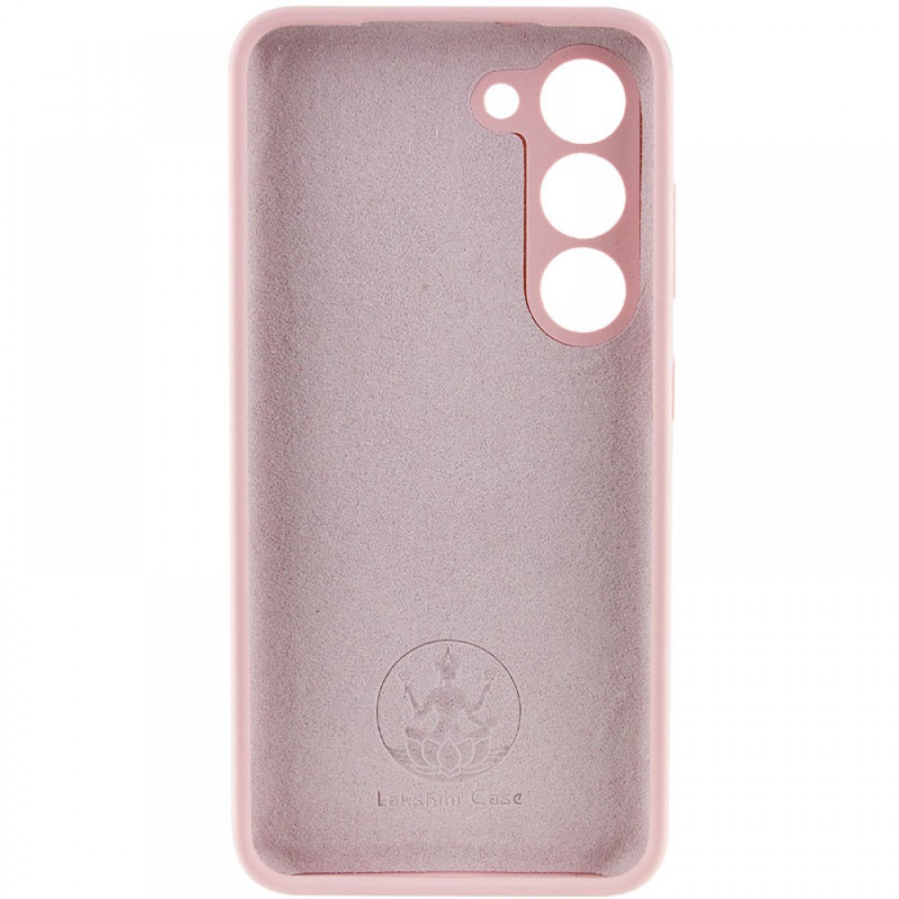 Чохол Silicone Cover Lakshmi Full Camera (AAA) для Samsung Galaxy S22 Рожевий / Pink Sand