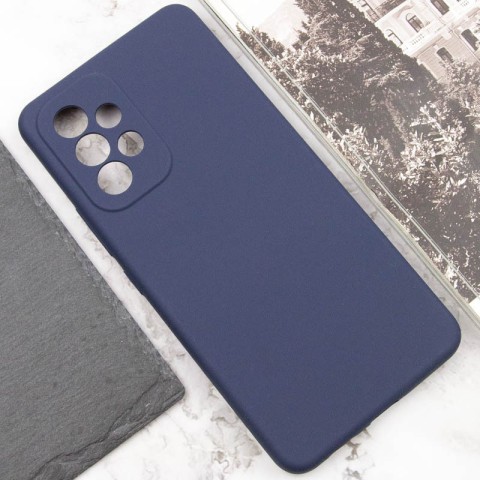 Чохол Silicone Cover Lakshmi Full Camera (AAA) для Samsung Galaxy A53 5G Темно-синій / Midnight blue