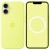 Чохол Silicone case (AAA) with Magsafe and Animation для Apple iPhone 17 (6.3") Neon Yellow