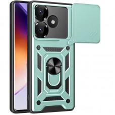 Ударостійкий чохол Camshield Serge Ring для Xiaomi Poco F6 Зелений