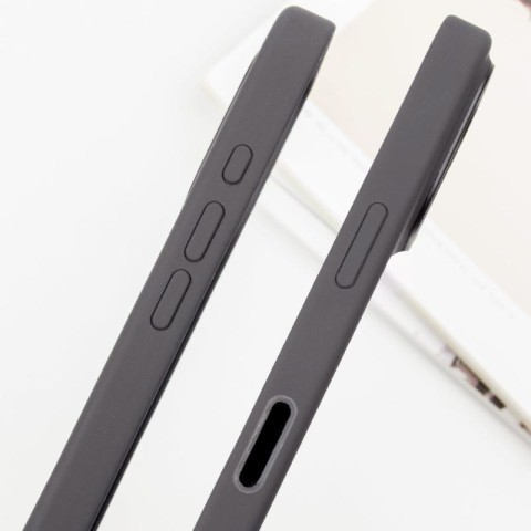 Чохол Silicone case (AAA) with Magsafe and Animation (button) для Apple iPhone 16 Pro Max (6.9") Black