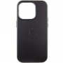 Шкіряний чохол Leather Case (AA Plus) with MagSafe для Apple iPhone 13 Pro Max (6.7") Black