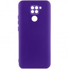 Чохол TPU GETMAN Liquid Silk Full Camera для Xiaomi Redmi Note 9 / Redmi 10X Фіолетовий / Ultra Violet