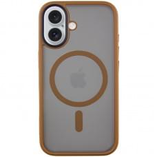 TPU+PC чехол Metal Buttons with MagSafe для Apple iPhone 16 (6.1")