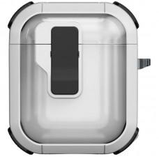Футляр протиударний Locking Button для навушників Airpods 1/2 White