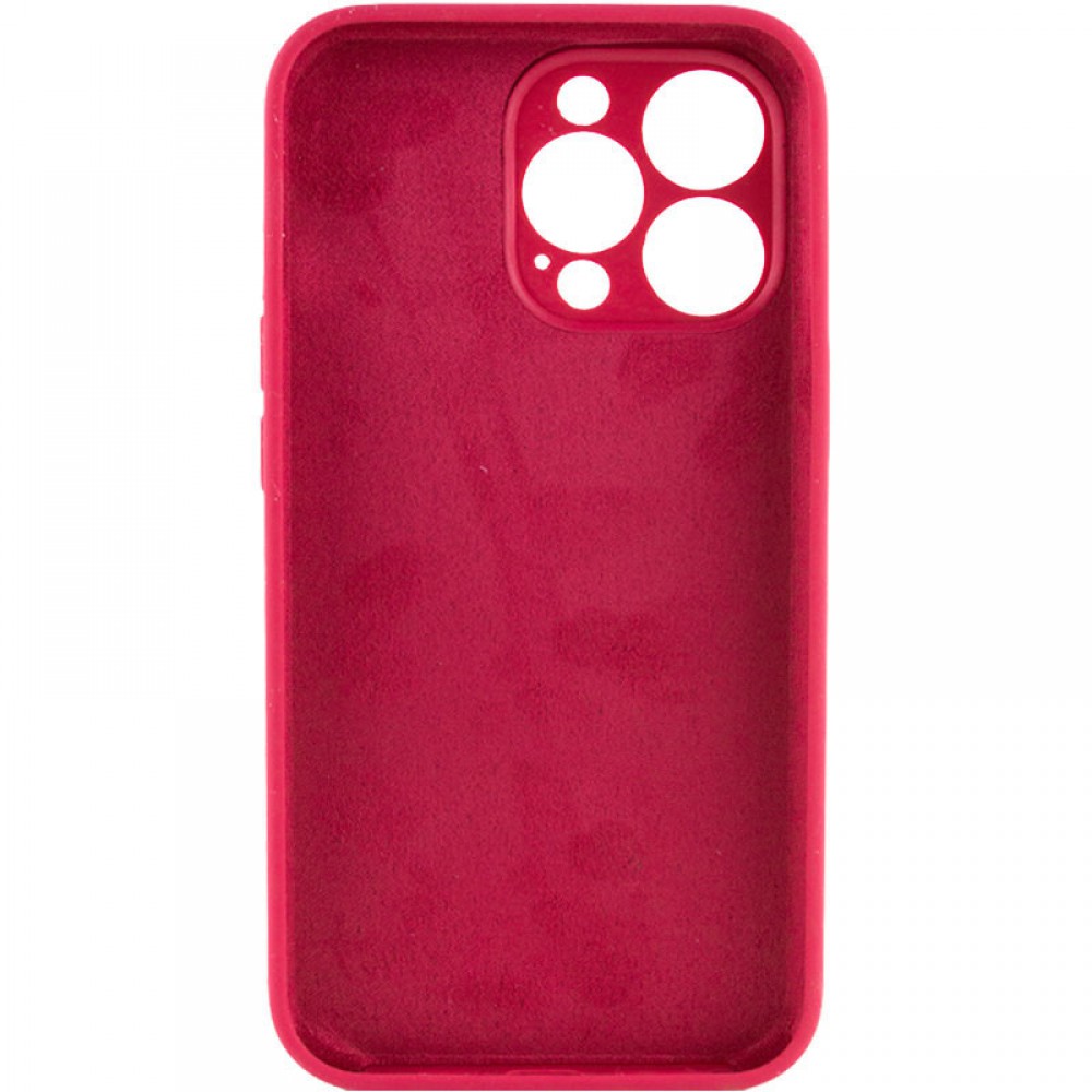 Чохол Silicone Case Full Camera Protective (AA) NO LOGO для Apple iPhone 14 Pro (6.1") Червоний / Rose Red Чохол Silicone Case Full Camera Protective (AA) NO LOGO для Apple iPhone 14 Pro (6.1") Червоний / Rose Red