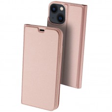 Чохол-книжка Dux Ducis з кишенею для візиток для Apple iPhone 14 / 13 (6.1") Rose Gold