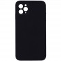 Silicone Case Square Full Camera Protective (AA) NOLOGO для Apple iPhone 11 Pro (5.8") Чорний / Black