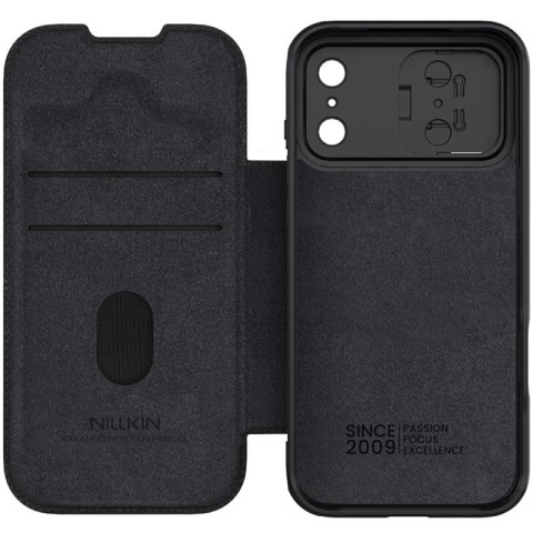 Шкіряний чохол-книжка Nillkin Qin Pro Camshield для Apple iPhone 17 Pro (6.3") Black